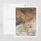 ヴィンテージイラストレーションbyアーサー・ラッカム・ウンジン ポストカード (正面/裏面)