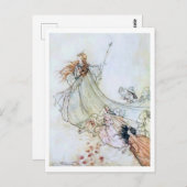 ヴィンテージイラストレーションbyアーサー・ラッカム・ティターニア ポストカード (正面/裏面)