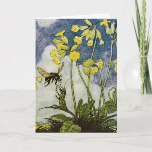 ヴィンテージイラストレーションelseウェンツビエーター サンキューカード (正面)