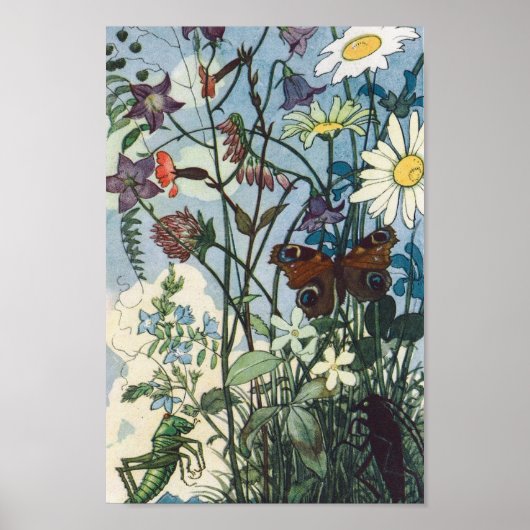 ヴィンテージイラストレーションElse Wenz Vietorポスター ポスター (正面)