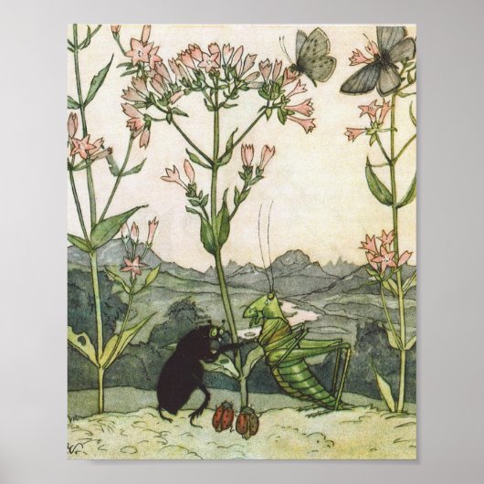 ヴィンテージイラストレーションElse Wenz-Vietorポスター ポスター (正面)