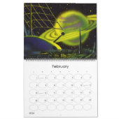 ヴィンテージイラストレーションSFカレンダー カレンダー (2月 2026)