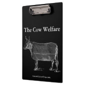 ヴィンテージイラストレーションW牛厚クリップボード クリップボード (左)