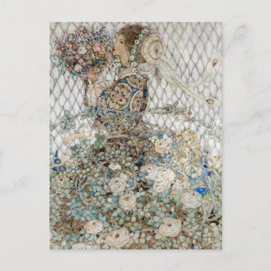 ヴィンテージイラスト アニー・フレンチ 『The Rose』 ポストカード (正面)