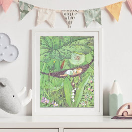 ヴィンテージイラスト エルサ・ベスコフのトゥンベリーナ ポスター