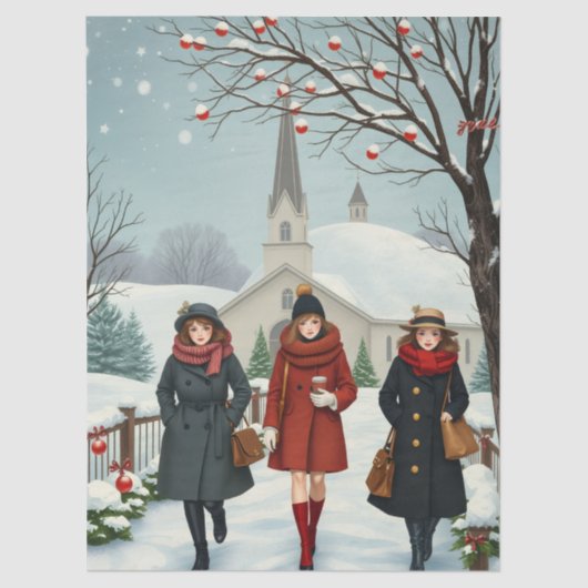 ヴィンテージイラスト 薄葉紙 (正面)