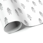 ヴィンテージイラストDeliniator Edwardian ラッピングペーパー (ロールコーナー)