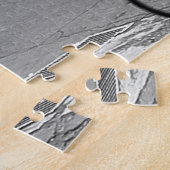 ヴィンテージイランのテヘラン市の通りと人 ジグソーパズル (側面)