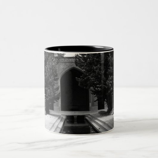 ヴィンテージイランイスファハンモスク2トーンコーヒーマグ ツートーンマグカップ (中央)