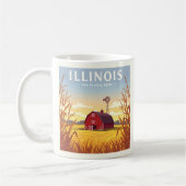 ヴィンテージイリノイ コーヒーマグカップ (左)