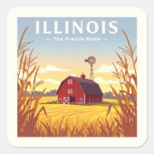 ヴィンテージイリノイ スクエアシール (正面)