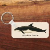 ヴィンテージイルカDelphinus Tursio、海洋哺乳類 キーホルダー (裏面)