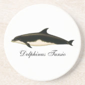 ヴィンテージイルカDelphinus Tursio、海洋哺乳類 コースター (正面)