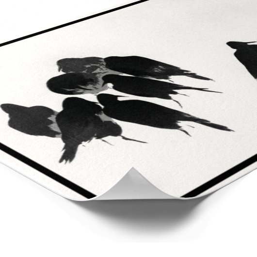 ヴィンテージインククロースイラストレーション ポスター (角)