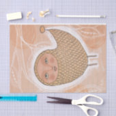 ヴィンテージインクバードイラストレーションアーティストアート 薄葉紙 (クラフト)