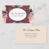 ヴィンテージイングビクトリアンランドフローラ コーリングカード (正面/裏面)