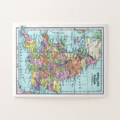 ヴィンテージイングランドとウェールズの地図 ジグソーパズル (横)