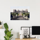 ヴィンテージイングランドウィンザー王室の城 ポスター (ホームオフィス)