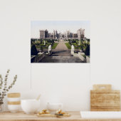 ヴィンテージイングランドウィンザー王室の城 ポスター (キッチン)