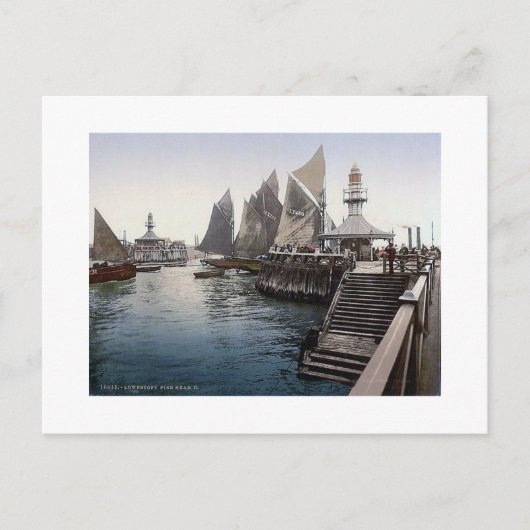 ヴィンテージイングランドロワストフトピア頭部1890 ポストカード (正面)