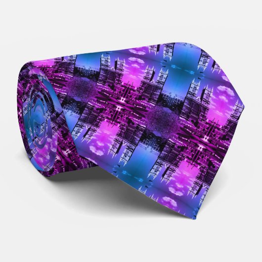 ヴィンテージイングランドロンドンウェストミンスターアビーネックタイ ネクタイ (ロール)