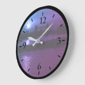 ヴィンテージイングランドロンドンサンセット ラージ壁時計 (傾斜)