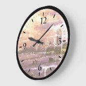 ヴィンテージイングランドロンドンザリバーテムズラージクロック ラージ壁時計 (傾斜)