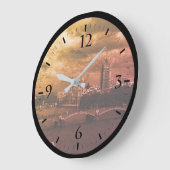 ヴィンテージイングランドロンドンザリバーテムズ ラージ壁時計 (傾斜)