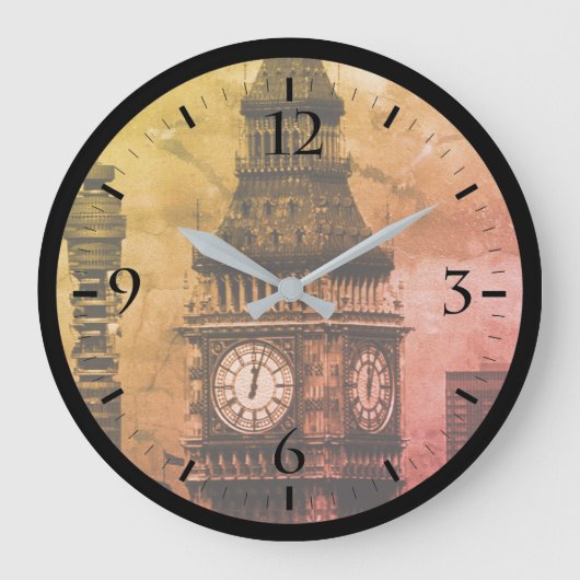 ヴィンテージイングランドロンドン郵便局タワービッグベン ラージ壁時計 (正面)