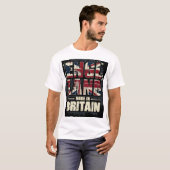 ヴィンテージイングランド国旗タイポグラフィティー Tシャツ (正面フル)