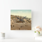 ヴィンテージイングランド時計ブライトンビーチ水族館 スクエア壁時計 (ホーム)