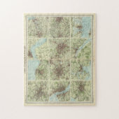 ヴィンテージイングランド・スコットランドの地図(1922年) ジグソーパズル (縦)