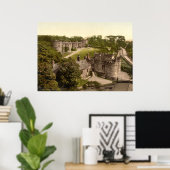 ヴィンテージイングランド、ヨークシャー州かつお城 ポスター (ホームオフィス)