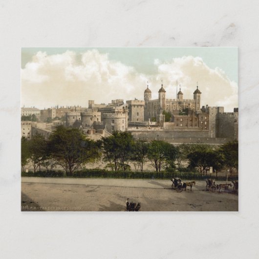 ヴィンテージイングランド、ロンドンタワー ポストカード (正面)