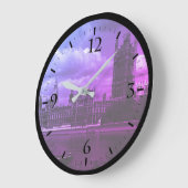 ヴィンテージイングランド・ロンドン国会議事堂 ラージ壁時計 (傾斜)