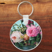 ヴィンテージイングリッシュガーデンバラアート、みすぼらしいギフト キーホルダー (正面)