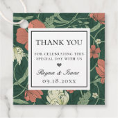 ヴィンテージイングリッシュガーデンパターン フェイバータグ (正面)