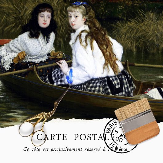 ヴィンテージイングリッシュガールズボートヘロンティッシュペーパー 薄葉紙