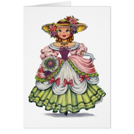 ヴィンテージイングリッシュガールinエリザベス朝服姿 (正面)