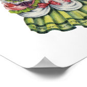 ヴィンテージイングリッシュガールinエリザベス朝服姿 ポスター (角)