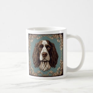 ヴィンテージイングリッシュスリンガースパニエル犬 コーヒーマグカップ