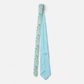 ヴィンテージイングリッシュティーカップとティーポットティードライナー ネクタイ (裏面)