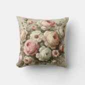 ヴィンテージイングリッシュバラガーデンコテージコーレデコール クッション (正面)