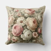 ヴィンテージイングリッシュバラガーデンコテージコーレデコール クッション (正面)
