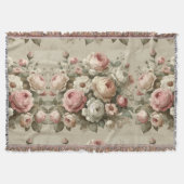 ヴィンテージイングリッシュバラガーデンコテージコーレデコール スローブランケット (正面)