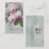 ヴィンテージイングリッシュバラガーデンボタニカルカスタム 名刺 (正面/裏面)