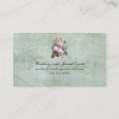 ヴィンテージイングリッシュバラガーデンボタニカルカスタム 名刺 (裏面)