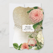 ヴィンテージイングリッシュバラグラムオールドハリウッドリージェンシー 招待状 (正面)