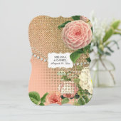 ヴィンテージイングリッシュバラグラムオールドハリウッドリージェンシー 招待状 (スタンド正面)