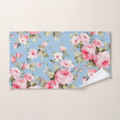 ヴィンテージイングリッシュピンクローズ バスタオルセット (ハンドタオル)